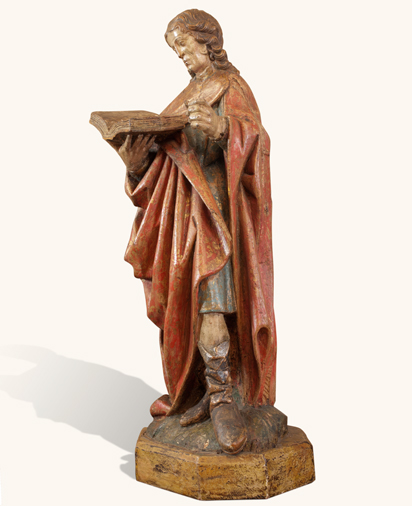 St. John in carved wood